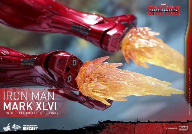 Captain America Civil War Hot Toys Iron Man Feet Fire Effects