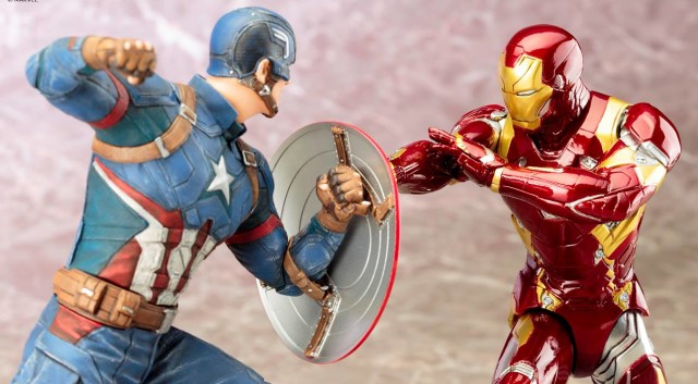 Civil War Kotobukiya Captain America and Iron Man ARTFX Statues