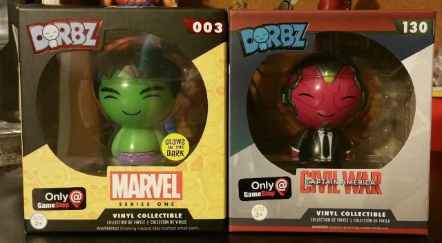 Gamestop Dorbz Exclusive Vision in Suit Glow in the Dark Hulk