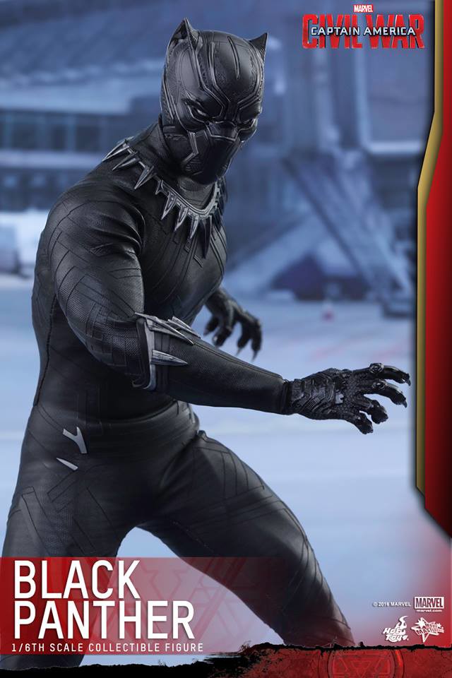 Hot Toys Civil War Black Panther Figure