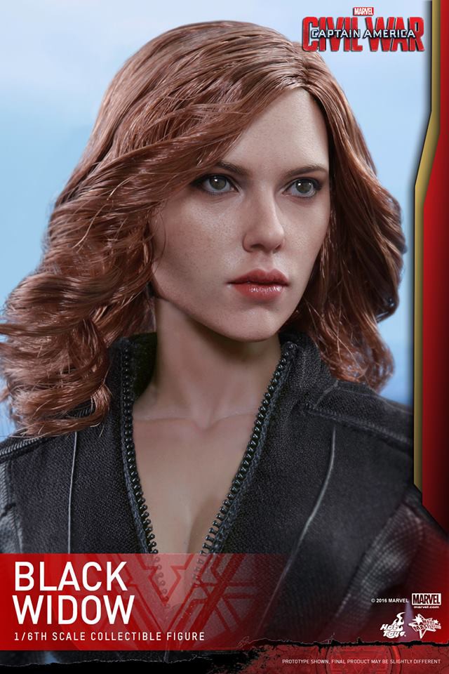 Hot Toys Civil War Black Widow Head Scarlett Johansson Likeness
