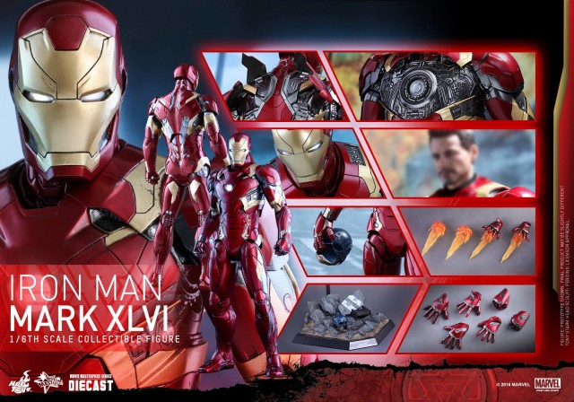 Hot Toys Iron Man Mark 46 Die-Cast Figure and Accessories