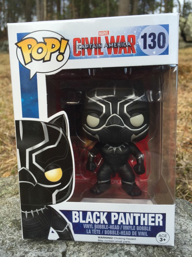 Funko Captain America Civil War Black Panther POP Vinyls 130 Box
