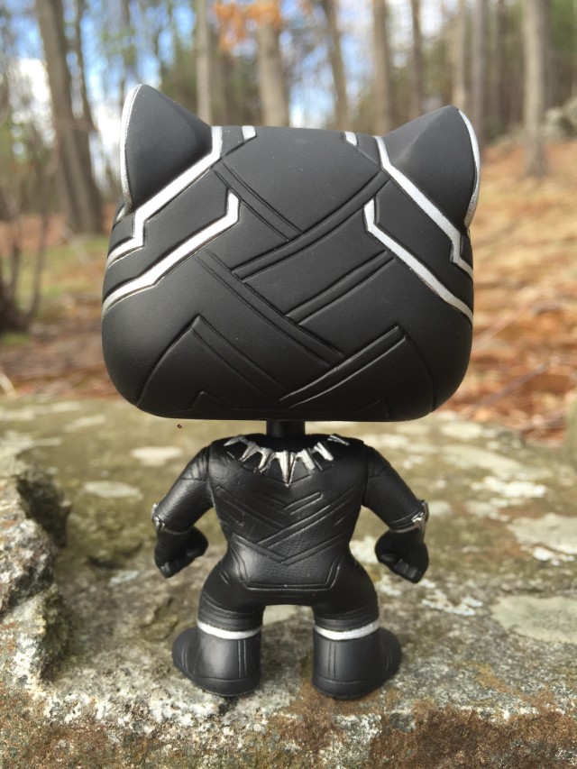 Back of Funko Civil War Black Panther POP Vinyl