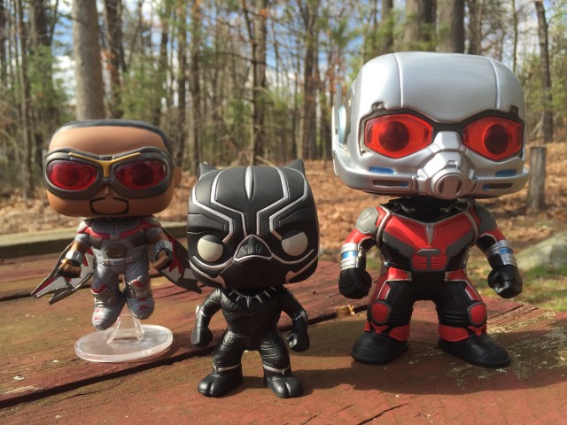 Marvel Civil War POP Vinyls Falcon Black Panther Giant-Man