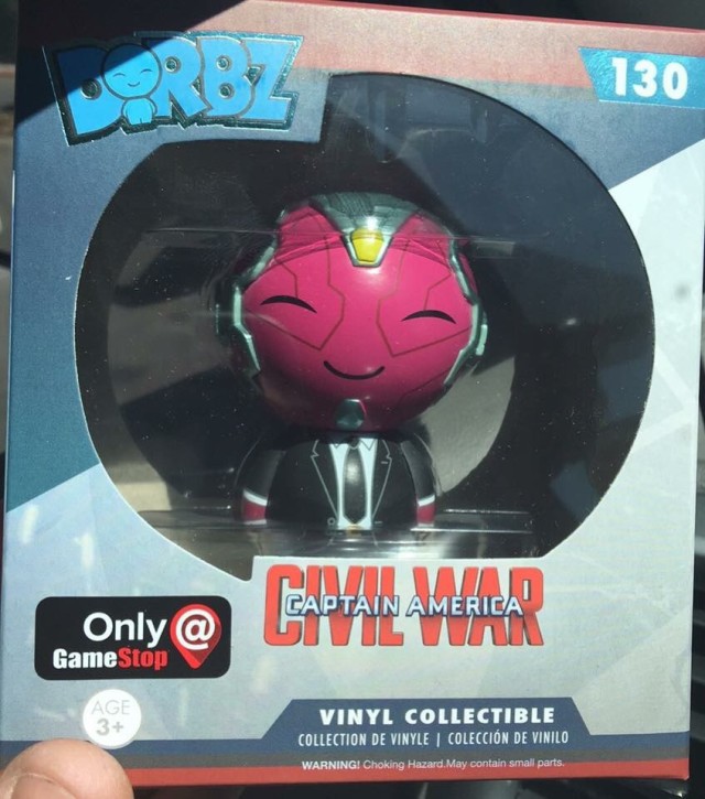 Gamestop Exclusive Dorbz Civil War Vision in Suit Vinyl Figure