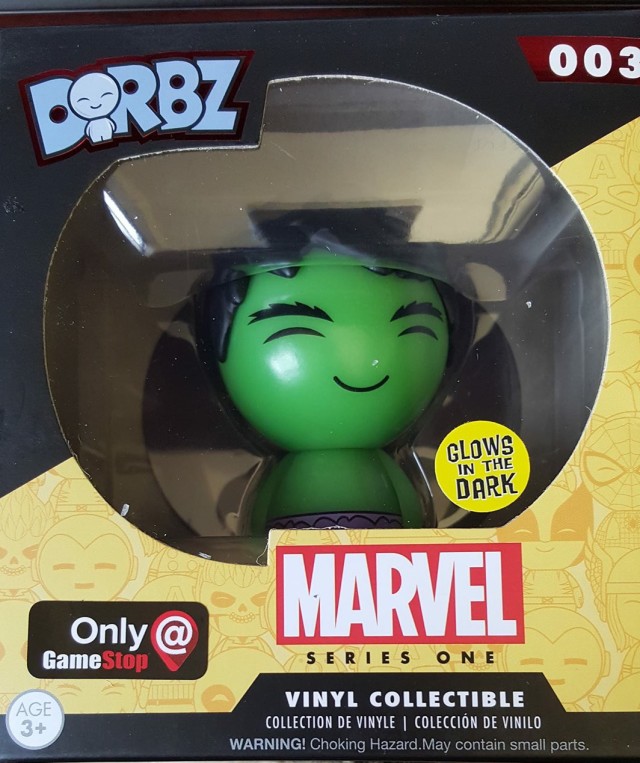 Gamestop Glow in the Dark Hulk Dorbz Figure