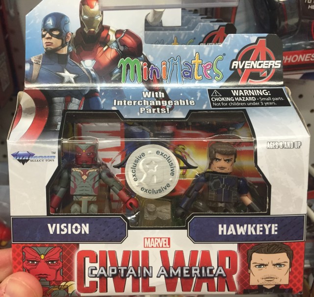 Toys R Us Exclusive Civil War Minimates Hawkeye Vision Pack
