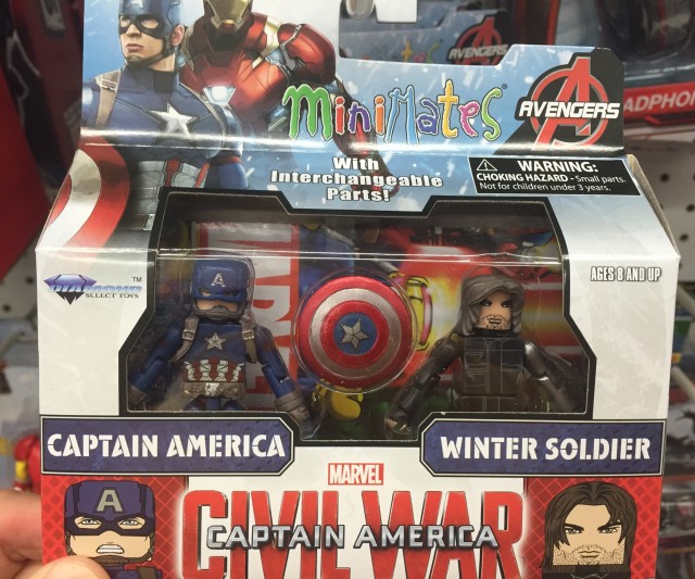 Civil War Minimates Captain America and Winter Soldier Pack