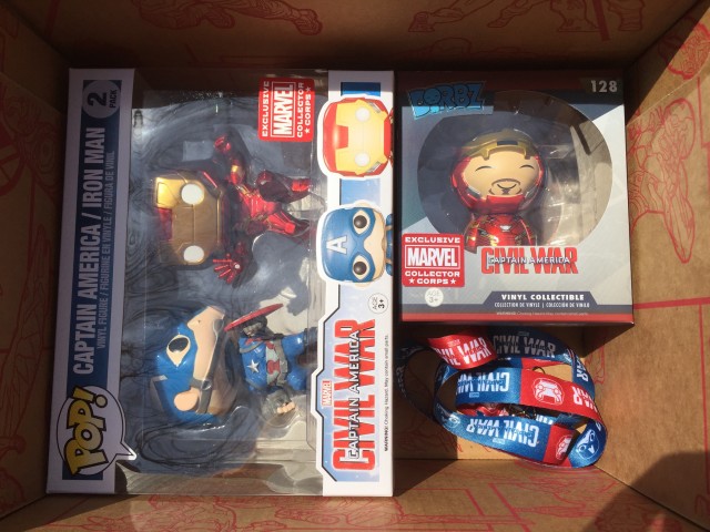 Funko Civil War Marvel Collector Corps Spoilers POP Vinyls