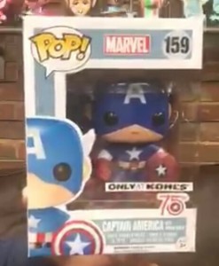 captain america 75th anniversary pop