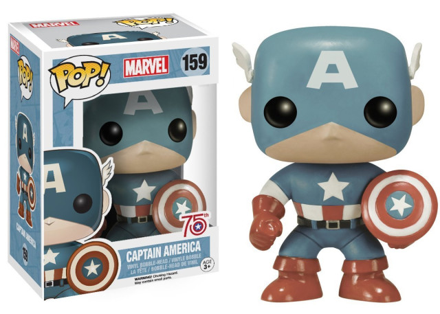 75th Anniversary Sepia Captain America POP Vinyls Figure