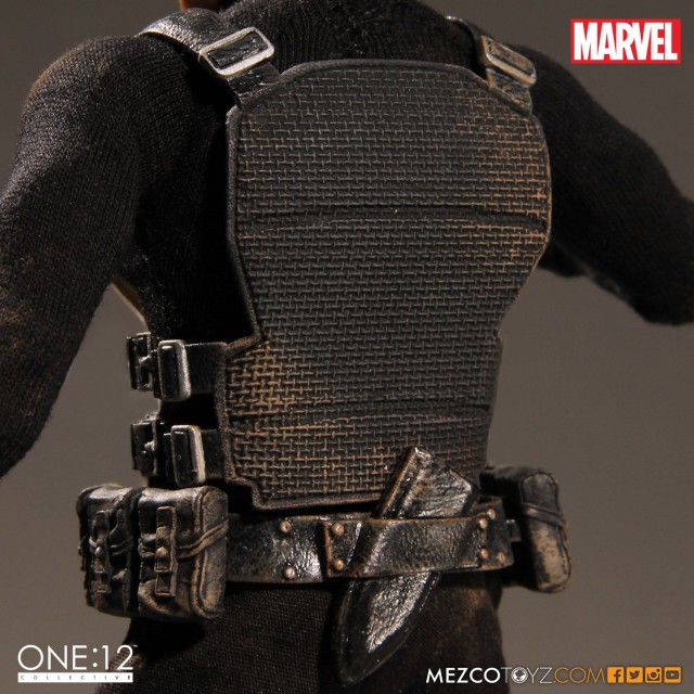 Back of Punisher Vest Mezco ONE 12 Collective December 2016