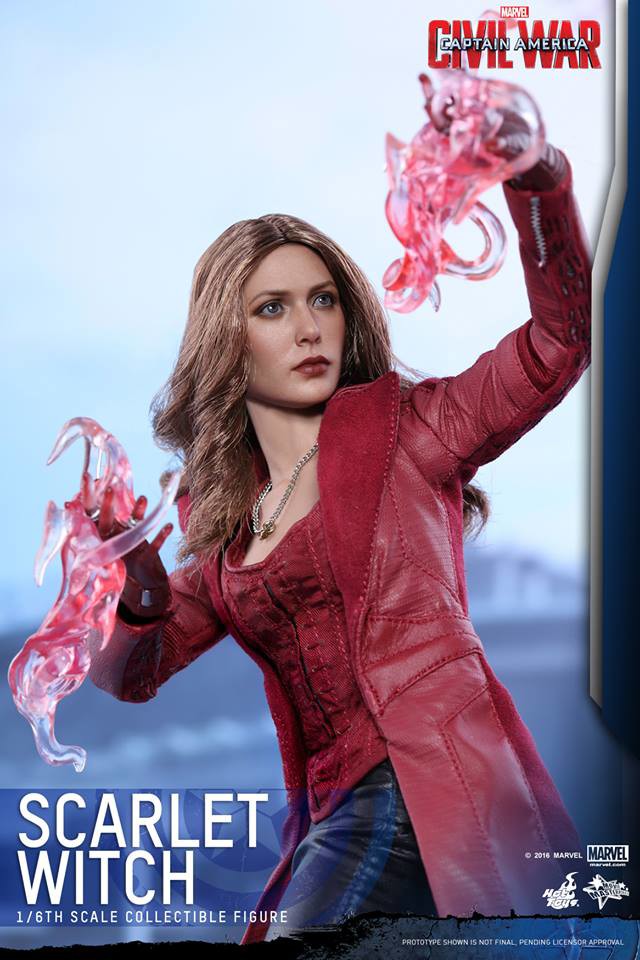 Captain America Civil War Hot Toys Scarlet Witch Figure Effects Pieces