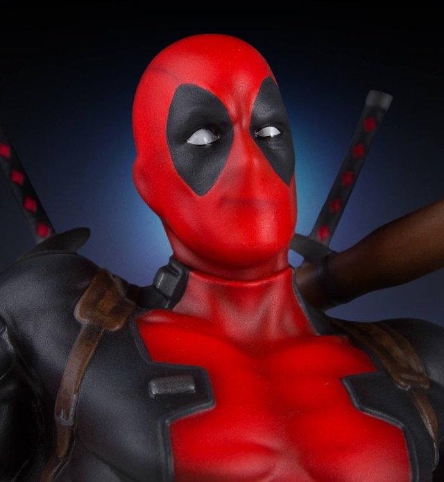 Close-Up of Deadpool Gentle Giant Statue 2017