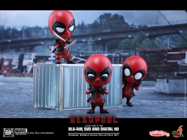 Cosbaby Deadpool Hot Toys Figures Three-Pack
