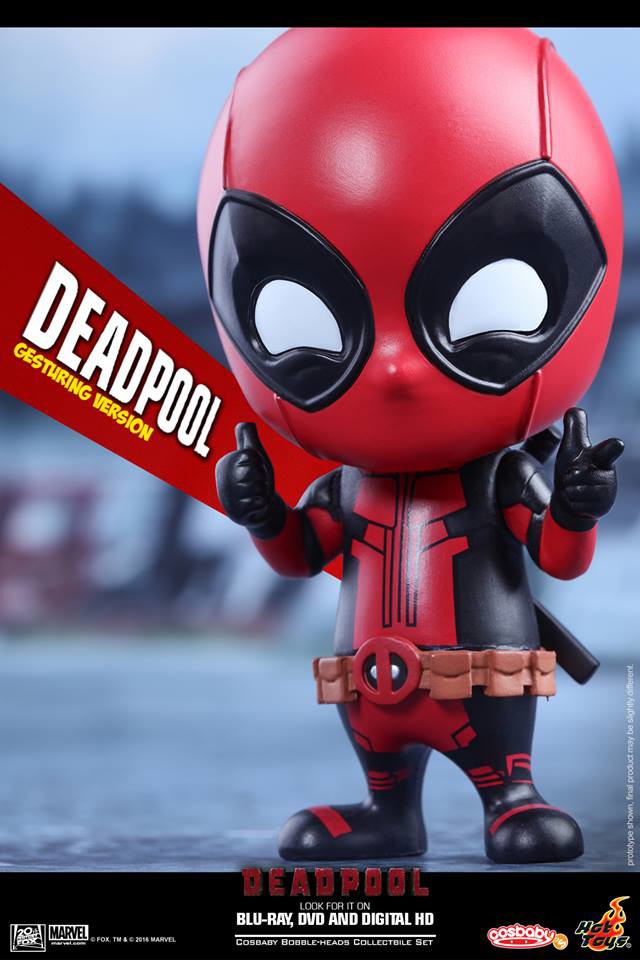 Gesturing Deadpool Hot Toys Cosbaby Figure