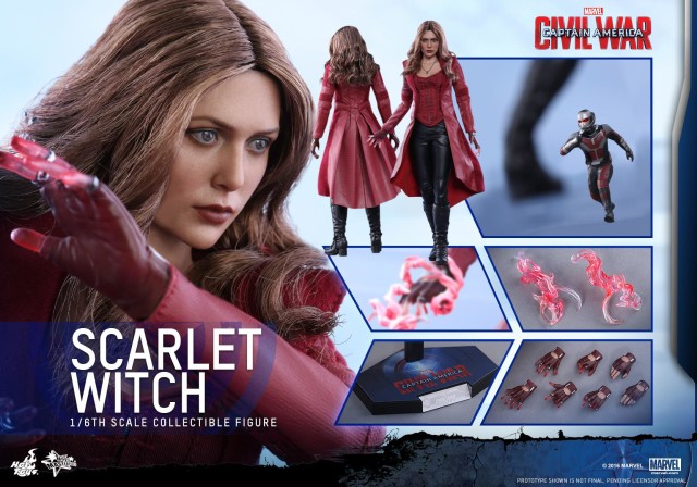 Hot Toys Civil War Scarlet Witch Figure and Accessories