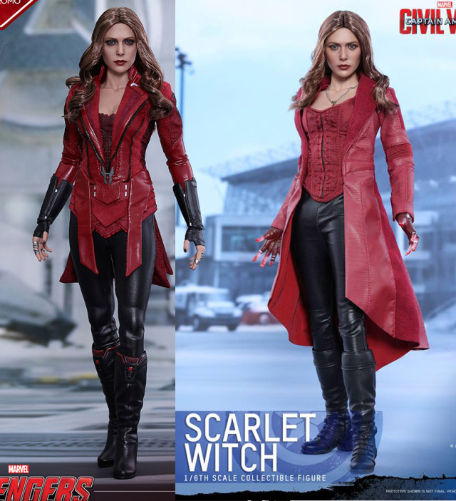 Hot Toys New Avengers Scarlet Witch vs Civil War Scarlet Witch