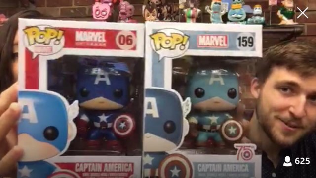 Amazon 75th Anniversary Captain America Sepia POP Vinyl