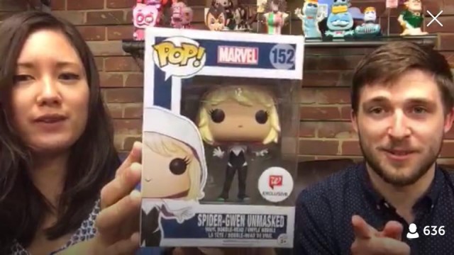 Unmasked Spider-Gwen Walgreens Exclusive POP Vinyls Figure