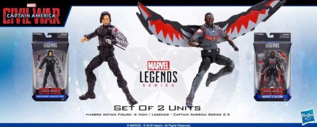 Marvel Legends Civil War Falcon and Winter Soldier Figures