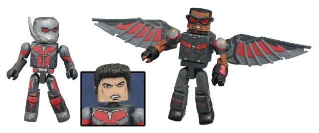 Toys R Us Exclusive Minimates Civil War Ant-Man and Falcon Figures