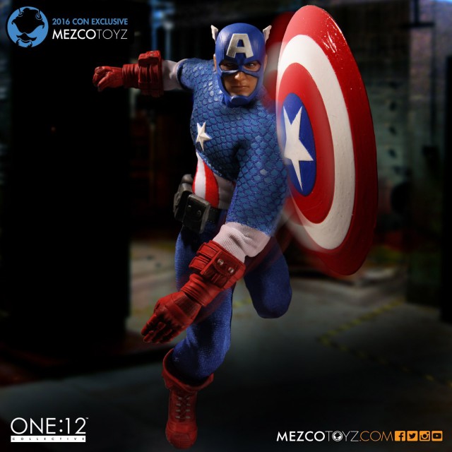 2016 SDCC Con Exclusive Captain America Classic Mezco Toyz Figure