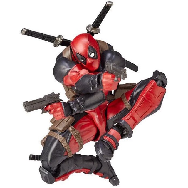 Deadpool Revoltech 6 Inch Figure Kaiyodo Shooting Guns