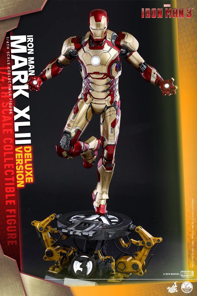 Hot Toys Iron Man Mark 42 Quarter Scale Figure Revealed! - Marvel