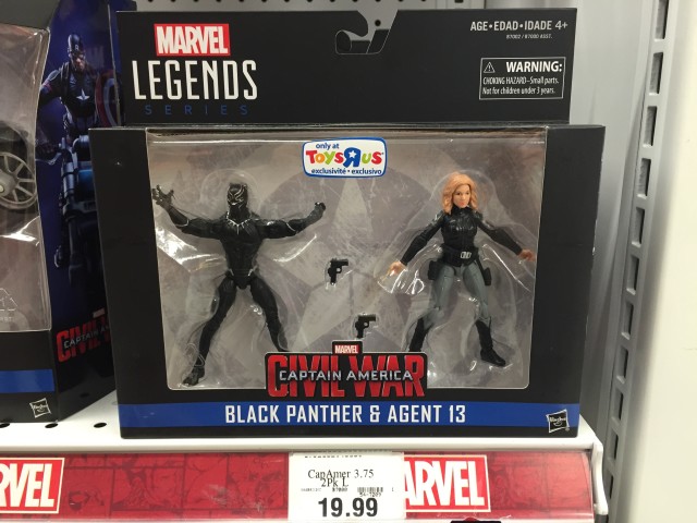 Toys R Us Black Panther and Sharon Carter Marvel Legends Exclusive Two-Pack