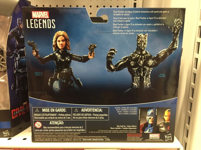 Toys R Us Black Panther & Agent 13 Figures Box Back