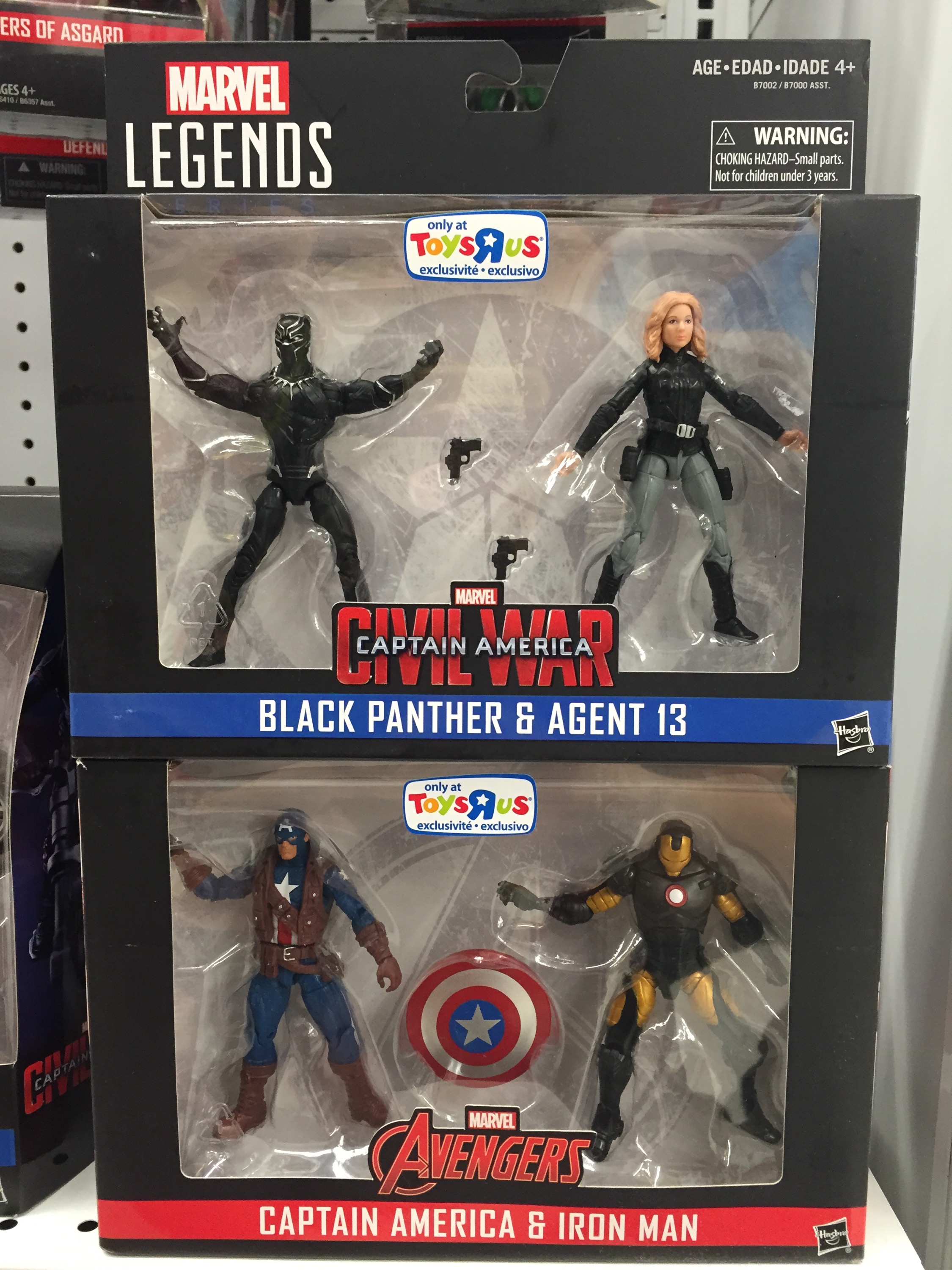 Marvel Legends RETRO COLLECTION 3.75" CAPTAIN AMERICA VS BLACK PANTHER 2 PACK 