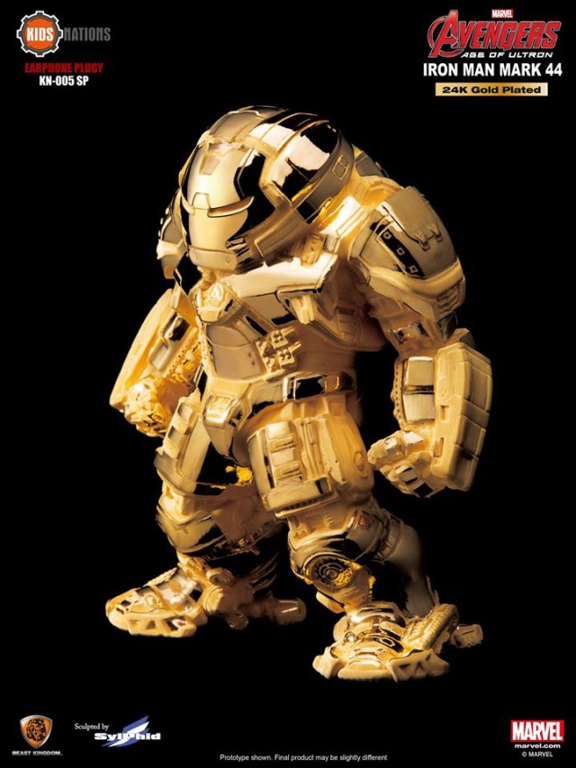 Kids Nation KN-005 SP Gold Plated Iron Man Hulkbuster Earphone Plugy