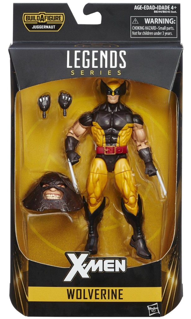 Marvel Legends Brown Costume Wolverine Packaged with Juggernaut Head