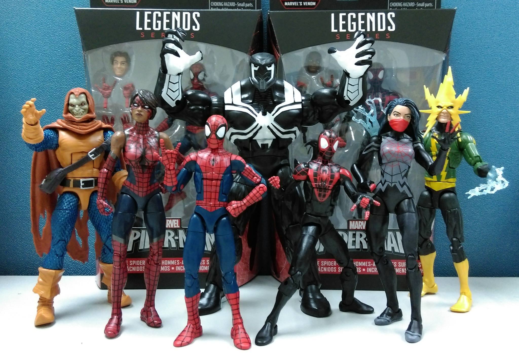Marvel Legends 6" Inch Space Venom BAF Wave Spider-Man Electro Loose Complete 
