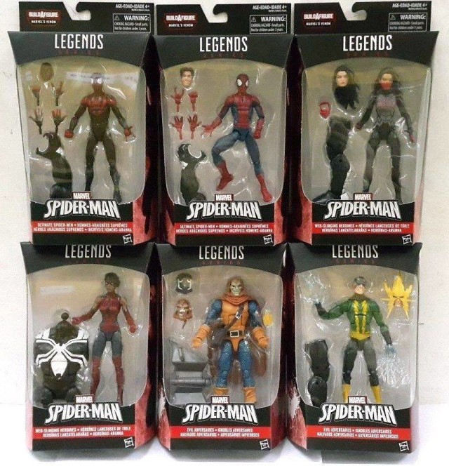 Marvel Legends Spider-Man Space Venom Series Packaged