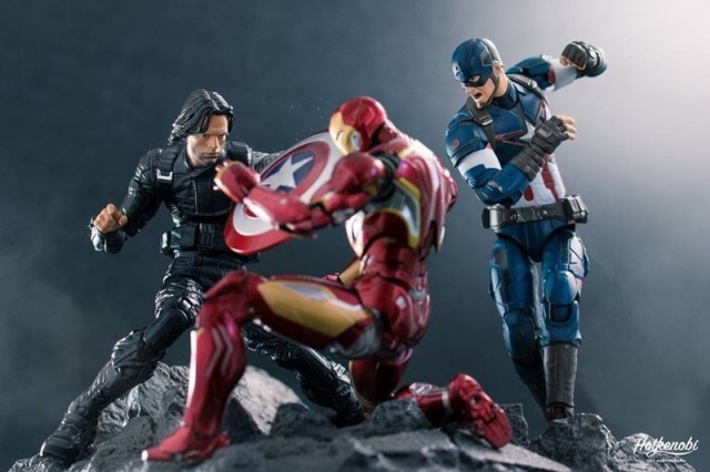 Marvel Legends Walmart Exclusive Winter Soldier vs Iron Man Captain Americs