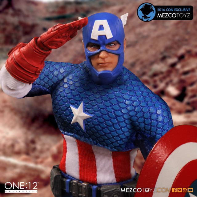 ONE 12 Collective Deluxe Classic Captain America Figure SDCC Exclusive