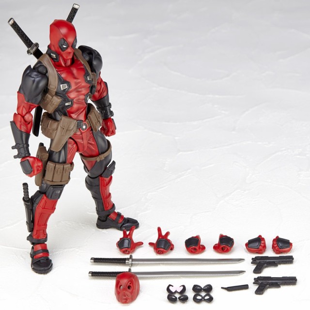 Revoltech Deadpool Figure and Accessories