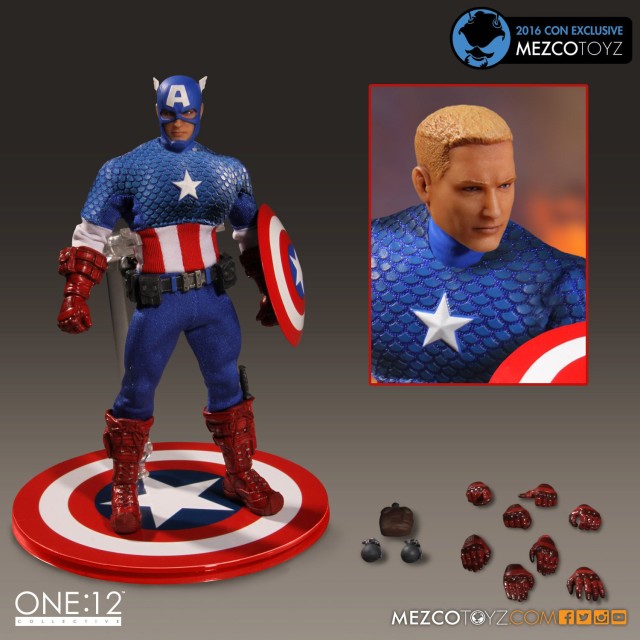 SDCC 2016 Exclusive One 12 Collective Deluxe Classic Captain America Figure