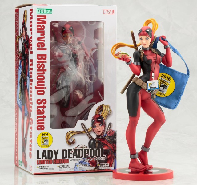 San Diego Comic Con Exclusive Bishoujo Lady Deadpool Statue Packaging