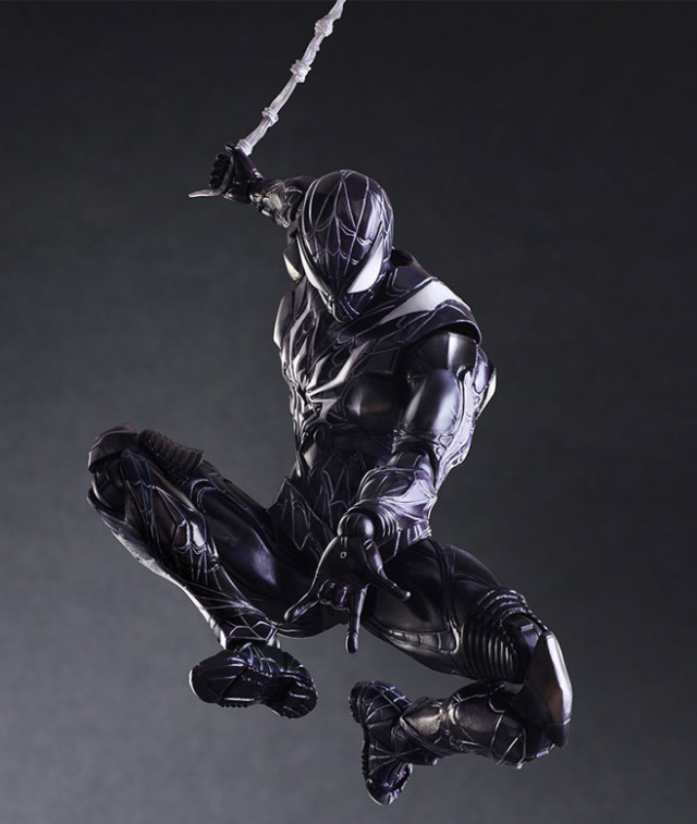 Square-Enix Play Arts Kai Variant Spider-Man Black Costume Figure