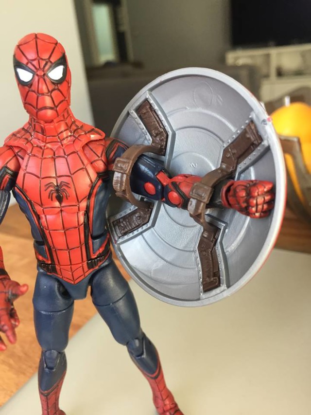 Forearm Detail on Hasbro Six Inch MCU Spider-Man Figure