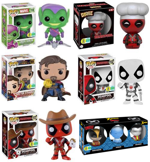 Funko SDCC 2016 Marvel Exclusive POP Vinyls Dorbz