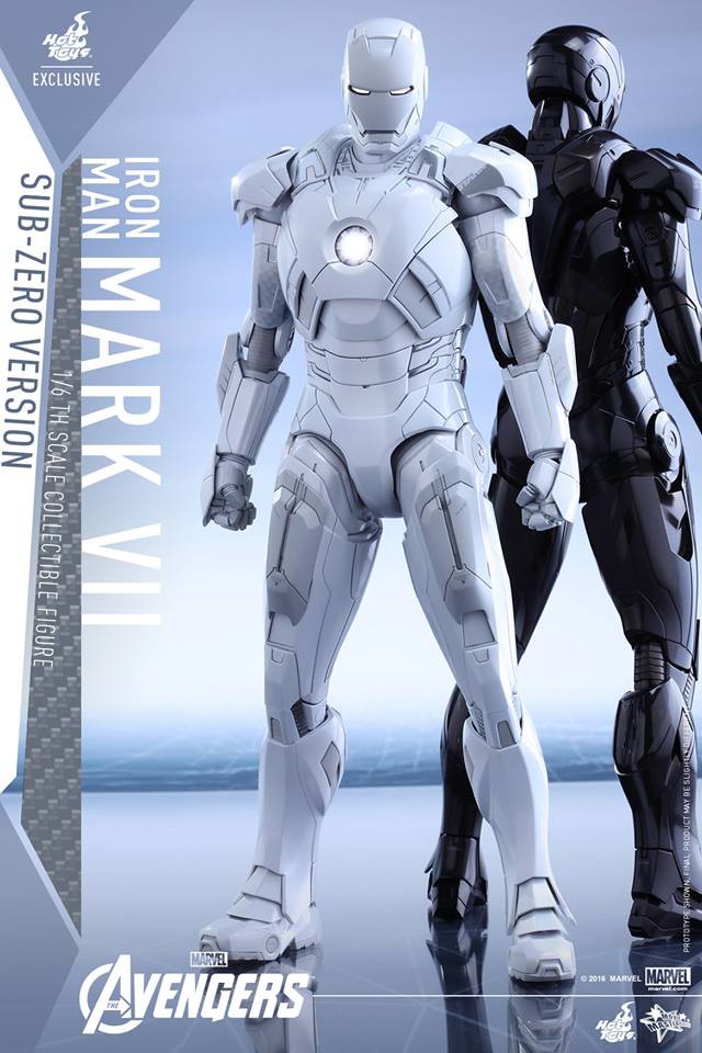 white iron man figure