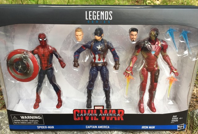 Marvel Legends Civil War 3-Pack Review Packaged Photo