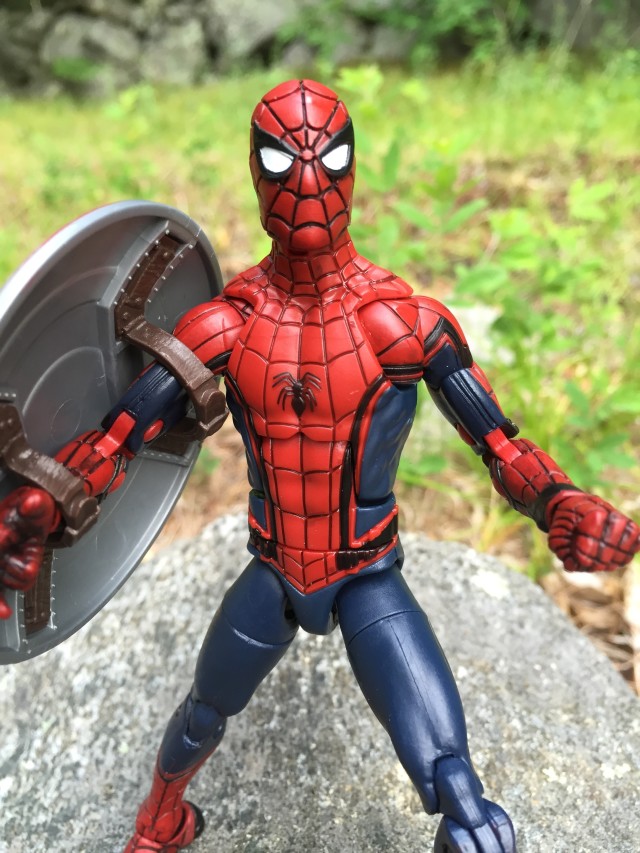 Close-Up of Hasbro Marvel Legends Civil War Spider-Man