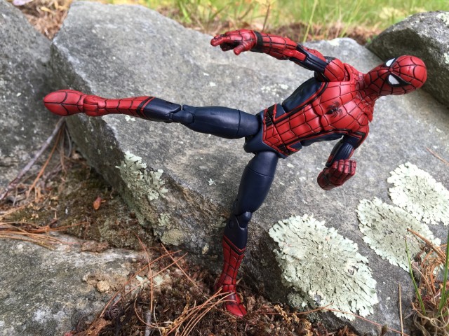 Civil War Spider-Man Marvel Legends Leg Articulation