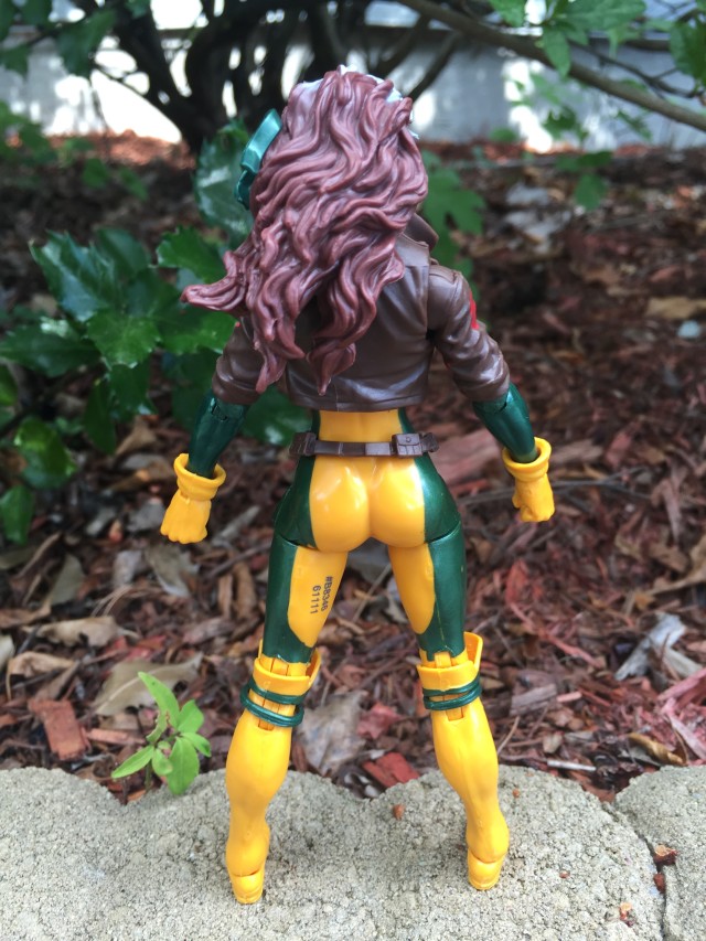 Back of Marvel Legends Juggernaut Series Rogue Figure